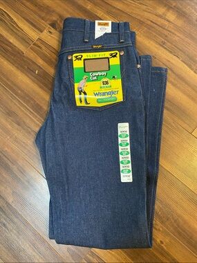 Wrangler Slim-Fit Cowboy Cut Jeans - Dark Blue 32x32